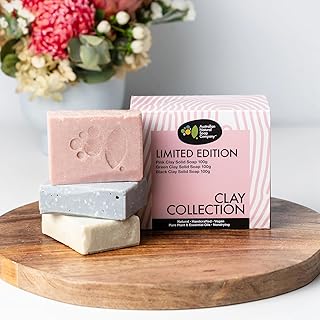 Aust. Natural Soap Co 3-Piece Clay Soap Collection