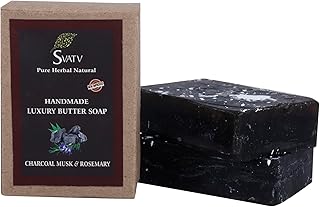 SVATV Charcoal Musk & Rosemary Handmade Soap