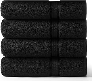 COTTON CRAFT Ultra Soft Oversized Bath Towels – 4 Pack Extra Large Bath Towel Set – 30×54 – Absorbent Everyday Luxury Hote…