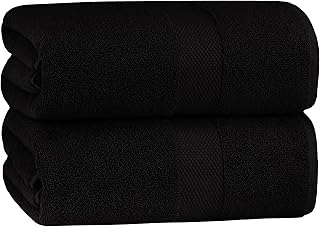 Cotton Craft Hotel Spa Luxury Bath Sheet – 2 Pack – Oversized Extra Large 40 x 80 – Heavyweight 700 GSM 2 Ply Ringspun Cot…