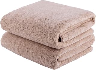 JML Luxury Hotel & SPA Bath Towels (2 Pack, 30″x60″) – 350GSM High Density Fleece Towel Sets – Super Soft and Absorbent, L…