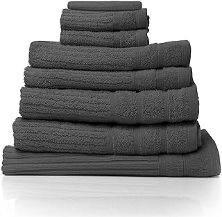 Royal Comfort Luxury Bath Towels Set Egyptian Cotton 600GSM Ultra Soft And Absorbent – 2 x Bath Towels, 2 x Hand Towels, 2…