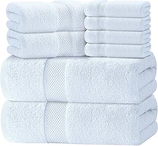Luxury Bath Towels for Bathroom-Hotel-Spa-Kitchen-Set – Circlet Egyptian Cotton – Highly Absorbent Hotel Quality Towels – …