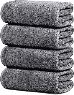 Tens Towels Large Bath Towels, 100% Cotton, 30 x 60 Inches Extra Large Bath Towels, Lighter Weight, Quicker to Dry, Super ...