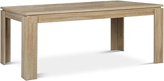 Priceworth Jay Dining Table, Partner for Your Dining Chairs, Dining Room Furniture Crafted from Premium Oak Wood, Clean Li…